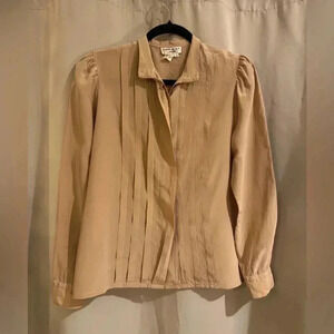 Women’s Brown Vintage Leon Block Blouse